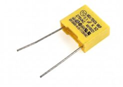 Конденсатор 0.1 uF X2 275V плівковий завадопригнічувальний (код 104)