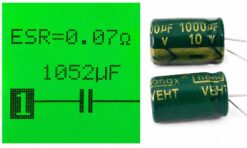 Конденсатор 1000 мкФ 10В (1000uF 10V) электролитический Low ESR