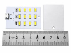 Світлодіодна панель 12 LED 5V 0.35A з Micro USB, LED модуль на алюмінієвій підкладці