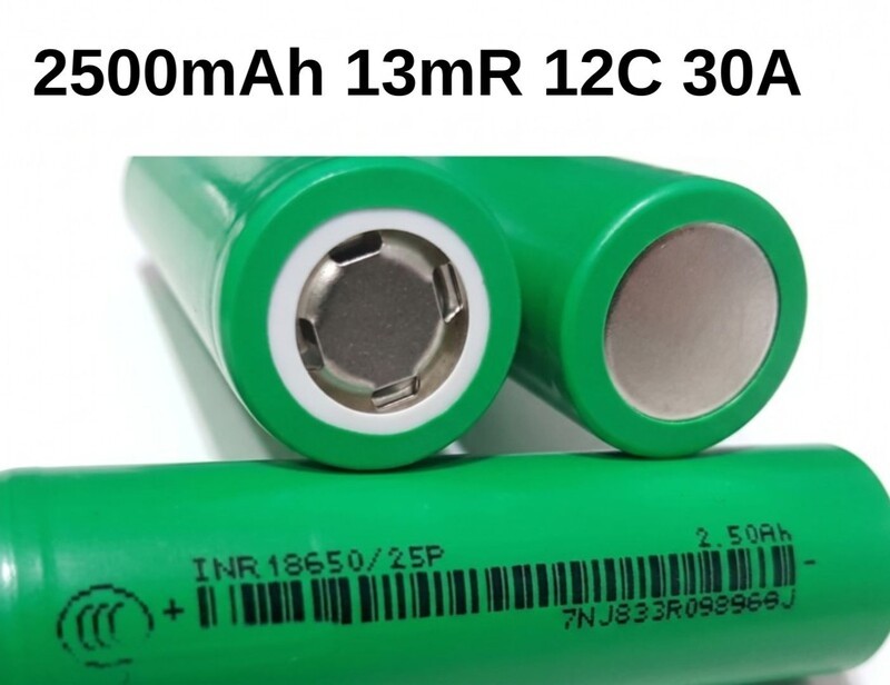Аккумулятор 18650 25P EVE 2500mAh 30A высокотоковый