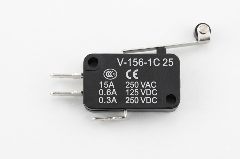 Микропереключатель 1C25 V-156-1C25, концевой выключатель 15A 250VAC с роликом