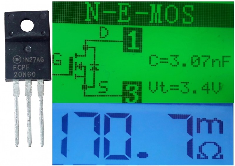 Транзистор 20N60 (FCPF20N60) MOSFET N-канал, 20А 600В