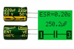 Конденсатор 220 мкФ 50В (220uF 50V) электролитический Low ESR