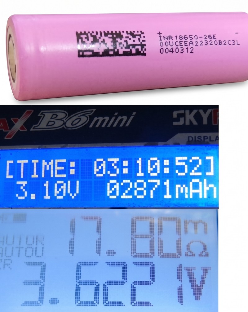 Акумулятор 18650 26E DMEGC Li-ion 2600mAh 20A - Зображення 2