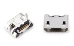 Micro USB гнездо (мама) 5 pin SMD на плату, разъем зарядки для телефонов и повербанков