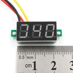 Вольтметр 0-100В встраиваемый цифровой 0.28" LED красный DC