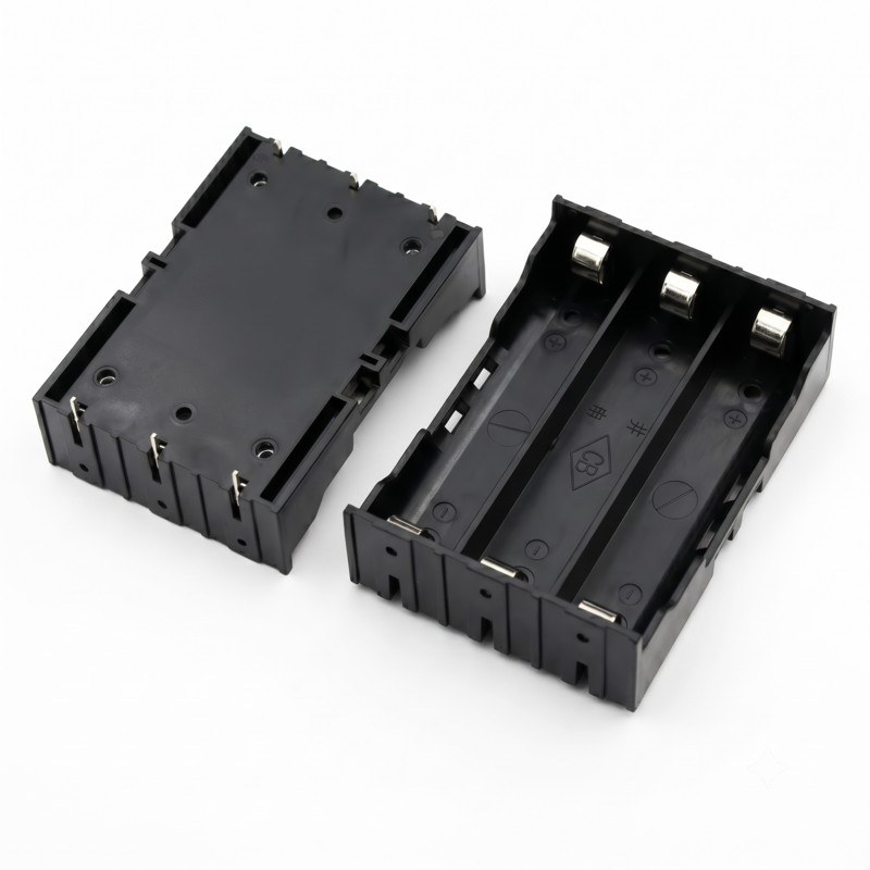 Холдер 3s 18650, пластиковый отсек для 3 аккумуляторов, держатель