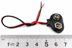 Контакт «Крона» 9V с проводами, разъем (клипса) для батарейки, коннектор питания