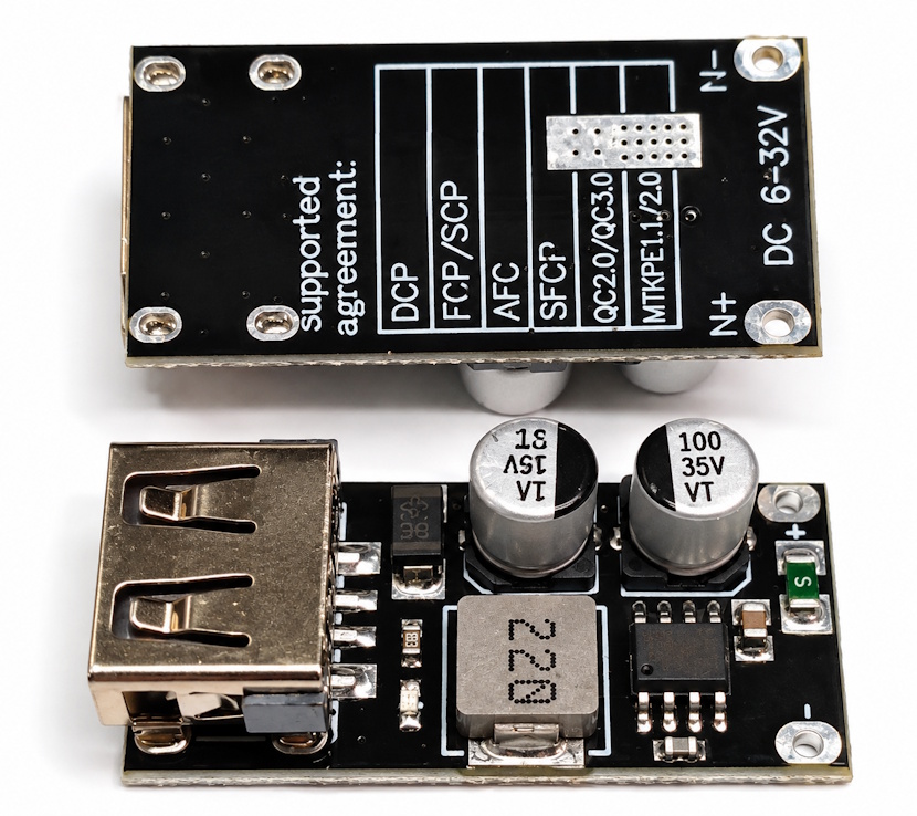 Модуль швидкої зарядки FCP QC 32V usb