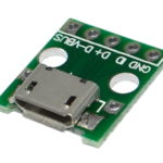 Модуль microUSB PCB гнездо на плате
