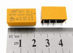 HK19F 3V електромагнітне реле 1A 125V (8 pin), сигнальне проміжне (HK19F-DC3V-SHG)