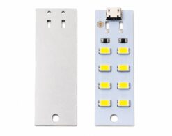Світлодіодна панель 8 LED 5V 0.2A з Micro USB, LED модуль на алюмінієвій підкладці