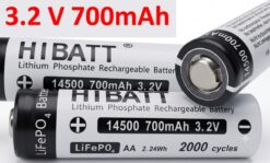lifepo4 14500 AA аккумулятор