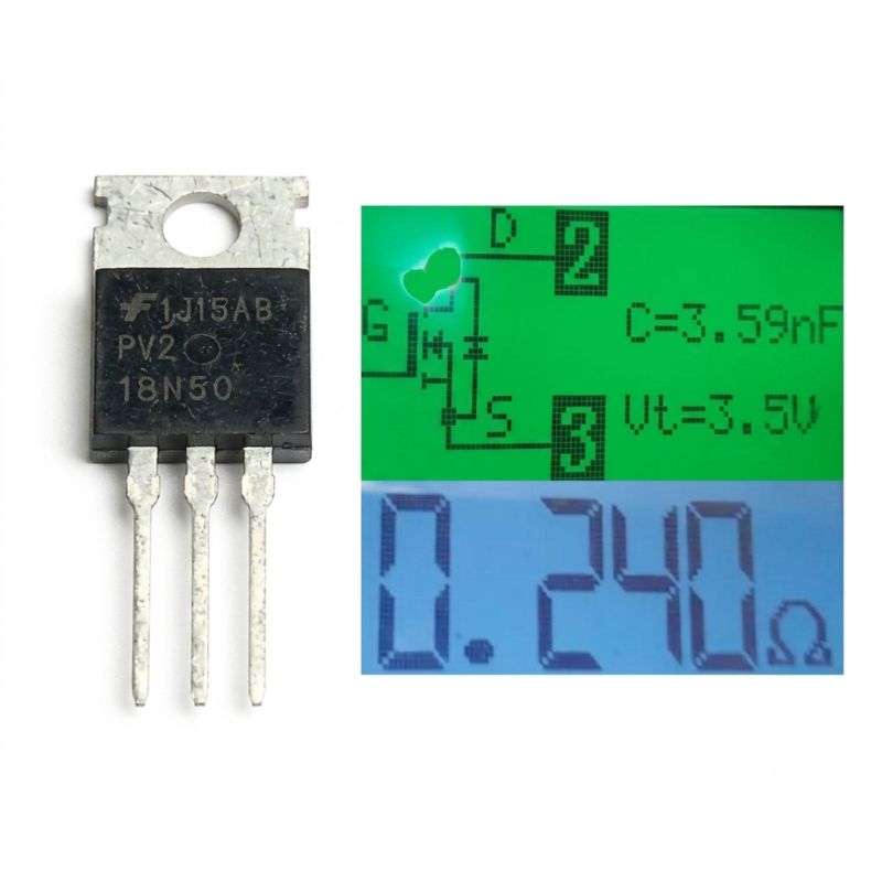 Транзистор 18N50 (FHF18N50) N-канальный MOSFET 500V 18A TO-220