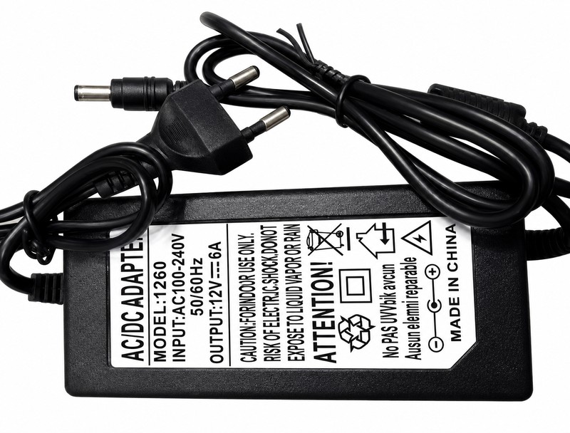 KB6 блок питания 12В 6А 72 Вт импульсный адаптер AC-DC 220V-12V для LED / камер, мониторов
