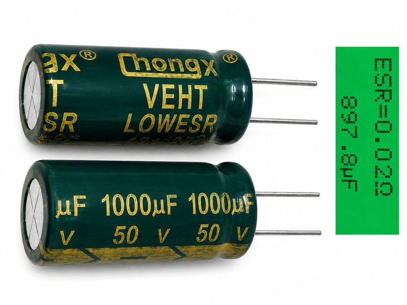 Конденсатор 13*25 1000uF 50V Low ESR, электролитический радиальный
