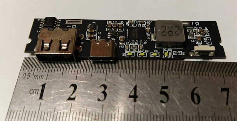 Плата повербанка 18w швидкої зарядки QC3.0/PD USB + Type-C для Li-ion - Зображення 2